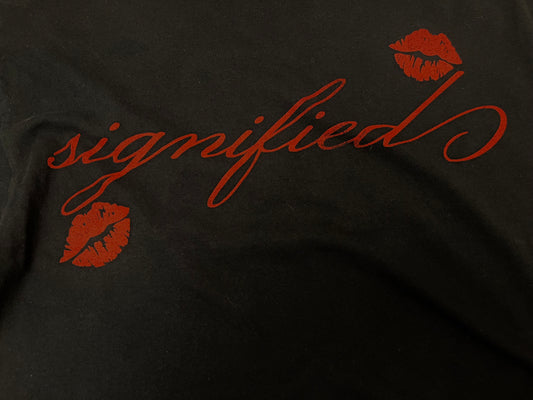 "Signified" short sleeve black